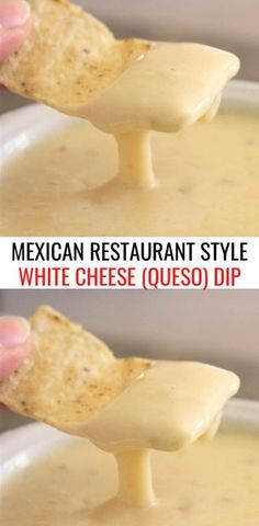 mexican restaurant style white cheese quesadilla dip is the perfect appetizer