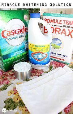 the ingredients to make homemade diy dishwasher detergent