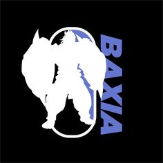 an image of a logo with the word banna in blue and white on a black background