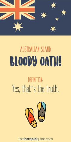 an australian flag with the words blood oath