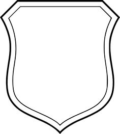 a black and white image of a shield