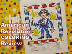 an american revolution coloring book with colored pencils