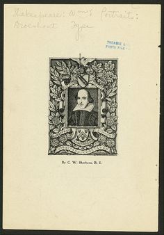 an old book with a portrait of a man on it's cover and the title written in black