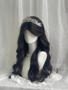 Black Lace Wig, Hair Doctor, Hair Styels, Different Braids, Princess Hair, Ribbon Hairstyle, Fantasy Hair, Dream Hair