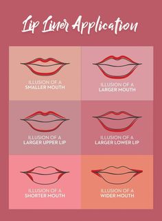 Lip Liner Application, Teknik Makeup, Makeup Order, Simple Makeup Tips, Makeup Artist Tips, Lip Makeup Tutorial, Makeup Help, Face Makeup Tips, Smink Inspiration