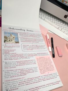 Pink aesthetic study law revision squared paper Google Docs Study Notes, Childcare Revision Notes, Marketing Notes Aesthetic, Aesthetic School Work Layout, Pink Notes Ideas, How To Do Aesthetic Notes, Notes With Highlighters, Aesthetic Notes Study Inspiration Layout