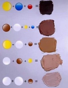 the different shades of makeup are shown in this image, and there is no image to describe