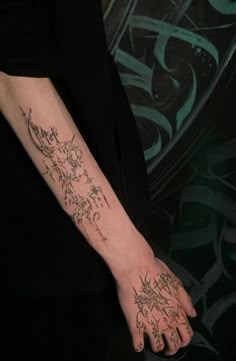 a person with a tattoo on their arm