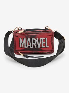 Keep your Stark Industries tech safe in this Marvel backpack! This superhero sling features an applique of Marvel's iconic name atop a metallic red body. With two zippered pockets and a removable crossbody strap  it's perfect for a hero on the go.PolyurethaneApprox. 8 12" H x 4 12" W x 4 12" DImported Marvel Backpack, Pop Bag, Stark Industries, Cute Crossbody Bags, Marvel Logo, Fred Segal, A Hero, Red Bricks, Mini Backpack