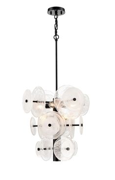 DVI Lighting - DVP36520EB-MS - Eight Light Pendant - Carousel - Ebony Light Cluster Pendant, Mini Chandelier, Candelabra Bulbs, Cluster Pendant, Exeter, Light Pendant, Creative Decor, Decor Lighting, Carousel