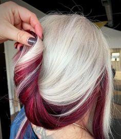 15 Ways to Style Blonde Hair with Red Underneath in 2023 – HairstyleCamp Blonde Hair Red Underneath, Hair With Red Underneath, Blonde Hair With Red Underneath, Blonde Hair With Red, Peekaboo Hair Colors, Hair Color Underneath, Peekaboo Hair, Dyed Blonde Hair