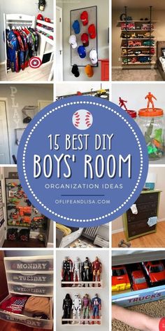 the best diy boys'room organization ideas