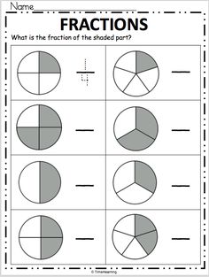 fraction worksheet with fractions and numbers to help students practice their math skills