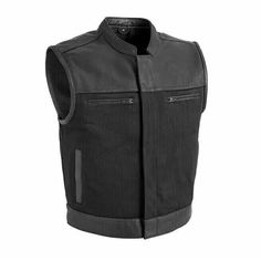 Elevate your biker style with these Men's Motorcycle Vests 🏍️ Made with real leather, denim, and satin fabrics, perfect for racing, cycling, and riding activities! #BikerStyle #MotorcycleVest #RidingGear 🖤🔴  #Motorcycle #Vest #Button #Polyester #Denim #Biker #Leather #Men #MotoGrip #Formal #MadeCrafted #Bodywarmer #Zipper #Travel #Lightweight #eBay #eBayStore #eBaySeller #Regular #Black Denim Vest Men, Sharp Shooter, Biker Clubs, Style Vest, Motorcycle Leather