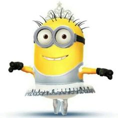 a minion wearing a tiara with the words, let everything that has breath praise the lord