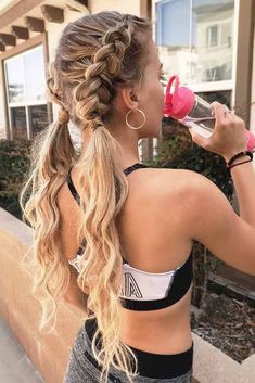 Fishtail Hairstyle, Double Dutch Braids, Fishtail Hairstyles, Boho Hairstyle, Dutch Braids, Double Dutch, Easy Hairstyles For School, Chic Hairstyles