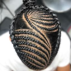 Straight Back Cornrows With Beads, Braids On Men, Boy Braid Styles, Back Braids, Cornrows With Beads, Cornrow Braids Men, Straight Back Braids, Mens Twists Hairstyles, Boy Braids