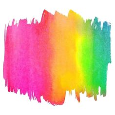 colorful paint smudges on white background with clipping area for text or image