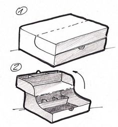 an open box with the lid closed and another opened in it, showing its contents