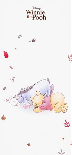 winnie the pooh and piglet laying down together