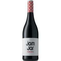 a bottle of jam jar sweet shiraz wine on a white background with the word jam jar printed on it