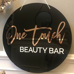 Round 3D Acrylic Business Sign - VividEditions Acrylic Business Sign, Wax Studio, Esthetician Room Decor, Salon Suites Decor, Esthetician Room, Salon Names, Lash Room, Salon Suites, Beauty Room Decor