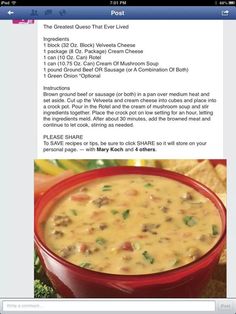 an image of a bowl of soup on the app store page, with text below it