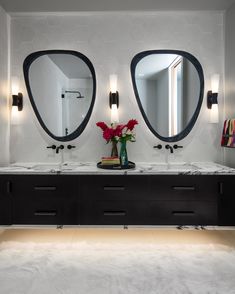 Matt black wall taps in monochrome bathroom Landmark Pure by Samuel Heath Black White Bathroom, Brass Faucets, Chrome Brass