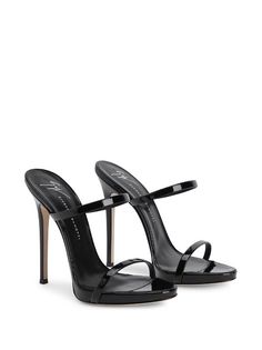 Giuseppe Zanotti Darsey Strappy Sandals - Farfetch Sleek Single Toe Strap Sandals For Cocktail, Sleek High Heel Sandals For Cocktails, Sleek High Heel Sandals For Cocktail, Sleek High Heel Sandals For Cocktail Events, Sleek Open Toe Sandals For Cocktail, Evening Sandals With Sculpted Heel And Double Strap, Evening Double Strap Sandals With Sculpted Heel, Luxury Strappy Heels For Cocktail Occasion, Strappy Sandals With Padded Heel For Cocktail