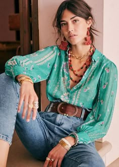 Mode Hippie, Stil Boho, Boho Style Outfits, Mode Boho, Mode Inspiration, Parisian Style, Look Fashion, Boho Outfits