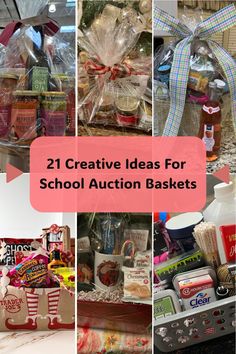 Looking for the perfect School Auction gift basket idea that will stand out? We've got you covered! Explore our curated collection of unique and creative school auction baskets designed to help you raise funds effortlessly. From themed gift baskets to luxurious raffle items, our ideas are sure to attract attention and drive excitement at your next school silent auction. Get inspired today and start planning a successful fundraising event that everyone will love! Gift Basket Themes Silent Auction, Prize Basket Ideas For Adults, Silent Auction Ideas Fundraising Events, Basket Themes For Auction Raffle Ideas, Themed Baskets For Raffles, Fundraiser Basket Ideas