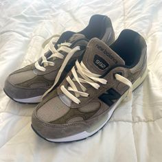 Like New, Worn A Couple Times. Bought New But Worn A Couple Times. All Wear Is Visible. Jjjjound New Balance, New Balance 992, Mens Shoes Sneakers, New Balance, Brown And Grey, New Color, A Couple, Men's Shoes, Shoes Sneakers