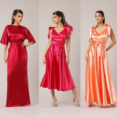 Satin dress, flowy dress, bridesmaid dress, backless dress, summer dress, cocktail dress, silky dress, beach dress, romantic dress, a line dress, maxi dress, maid of honor, evening dress, occasion dress, women dress, flowy maxi dress, party dress, formal dress, elegant dress, reception dress, satin maxi dress.

Flowing ribbons will give you a romantic look.
With the help of ribbons on the shoulders, you can adjust the height of the waist.
The color of peach will attract the attention of others. Party Satin Maxi Dress With Tie Back, Backless Satin Summer Dress, Summer V-neck Wedding Dress, Satin Tie Back Maxi Dress For Cocktail, Satin Tie Back Dresses For Wedding Guests, Cocktail Satin Maxi Dress With Tie Back, Evening Satin Backless Long Dress, Evening Long Satin Backless Dress, Satin Backless Dress For Prom