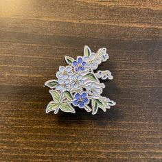 Forget Me Nots Enamel Pin Floral Enamel Pin Blue Flower | Etsy Forget Me Not Hair Pins, Spring Flower Enamel Pin For Gift, Embroidered Forget Me Nots, Blue Flower Lapel Pin For Gift, Vintage Flower Enamel Pin For Gift, Blue Enamel Pin For Gift, Elegant Flower Enamel Pin Collectible, Blue Enamel Pins For Gifts, Nashville Artwork