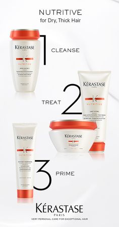 Kerastase Products, Rebonded Hair, Kerastase Nutritive, Dry Hair Care, Dry Brittle Hair, Make Hair, Hair Brands