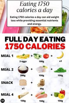 Eating 1750 calories a day can aid weight loss while providing essential nutrients and energy. 1750 Calorie Meal Plan, What I Eat In A Day Calorie Deficit, Full Day Eating, Low Carb Grocery, Weight Watchers Dessert Recipes, Weight Watchers Soup Recipes, Weight Watchers Chicken Recipes, Dhoni Wallpapers, Calorie Meal Plan