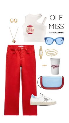 OLE MISS GAMEDAY FIT #outfitinspo #gameday #gamedayfit #gamedayoutfit #olemiss #outfit Ole Miss Game Day, Rush Week Outfits, Comfortable Winter Outfits, Hotty Toddy, College Game Days, College Fits