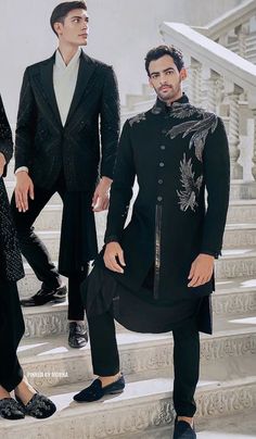 Cocktail Outfits, Shantanu And Nikhil, Haldi Outfits, Indian Groom Wear, Stylish Mens Suits