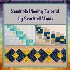 a book cover with the words sempole piecing tutor by sew well made