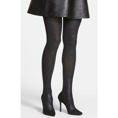 Women's Hue Coated Python Pattern Tights ($20) ❤ liked on Polyvore featuring intimates, hosiery, tights, hue stockings, snake print tights, hue pantyhose, leather tights and hue hosiery Pattern Tights, Leather Tights, Women's Tights, Printed Tights, Patterned Tights, Womens Tights, Black Tights, City Chic, Python