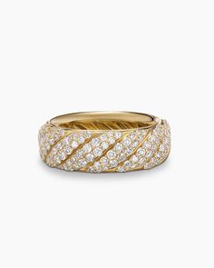 an 18k gold and diamond band ring, by van cleef for cartier