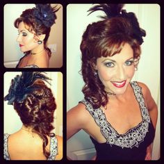 Saloon girl hairstyle. :) Saloon Girl Hairstyles, Girl Hairstyles For Long Hair, Girl Hairstyles For Short Hair, Western Hairstyles For Women, Western Hairstyles, Saloon Girl Costumes, Saloon Girl, Western Hair, Saloon Girls