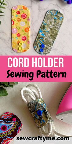 the cord holder sewing pattern is easy to sew