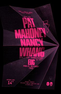 the poster for pat mahone's upcoming show, whaag