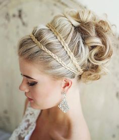 Wedding Hair Side, Romantic Wedding Hair, Curly Wedding Hair, Short Hair Lengths, Wedding Hairstyles Bride, Best Wedding Hairstyles