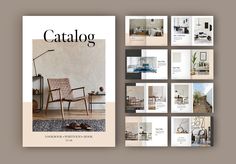 the catalog is designed to look like an interior design book