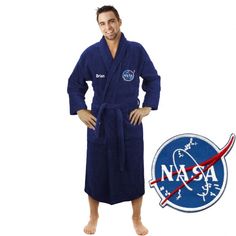 A #Astronaut_Logo With Custom Text #Embroidery On #Terry_Bathrobe Astronaut Logo, We Can Do It, Measurement Chart