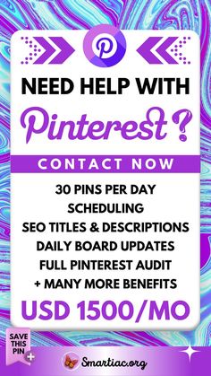 Are you looking for a virtual assistant? A Pinterest virtual assistant? Look no further. I can help to create pins, write titles and descriptions, put links, schedule them, and track progress all for just USD 1,500 per month. With proven results, I can help to drive traffic to your website, blog, or business in no time! #pinterestva #virtualassistant #pinterestvirtualassistant #pinteresthelp #pinterestsupport #pinterestpindesigning Pinterest Virtual Assistant, Pinterest Help, Pinterest Growth, Pinterest Management, Marketing Skills, Discovery Call, Blog Website, Pinterest Account, Business Advice