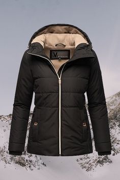 Warme wasserdichte Steppjacke mit Kapuze Gore-tex Outerwear For Skiing In Winter, Decathlon Winter Jacket