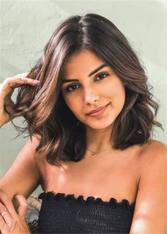 Bob Hairstyle Women, Cheap Human Hair Wigs, Wavy Bob Hairstyles, Cheap Human Hair, Awesome Hair, Hairstyle Women, Long Bob Hairstyles, Penteado Cabelo Curto, Braided Hair